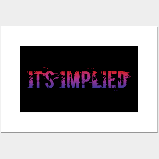 It's Implied - Gradient Posters and Art